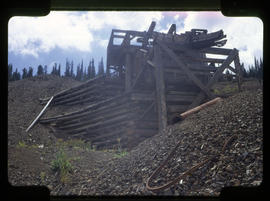 Remains of a mine structure on Bald Mountain, east of Breckenridge