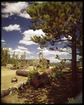 Sallie Barber Mine site on Barney Ford Hill in French Gulch, east of Breckenridge