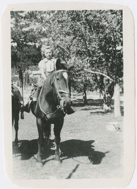 June Kaiser rides her horse Nellie in Breckenridge