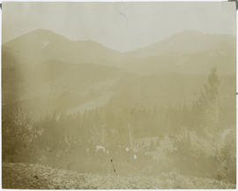 The Wapiti Mining Company mining operations on the north side of Farncomb Hill, near Breckenridge