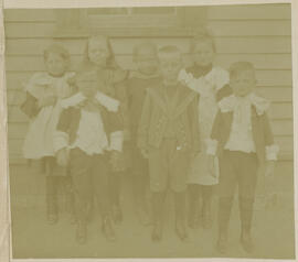 School children pose for a group portrait in Breckenridge