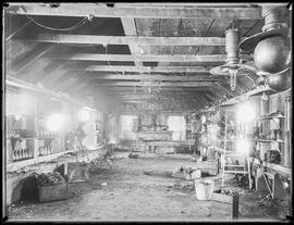 The Goldpan's electrical supply shop after a fire