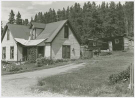 Southwest face of house and secondary structure at 108 South High Street, Breckenridge