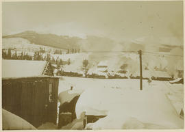 Rotary snow plow and helper engines prepare to leave Breckenridge