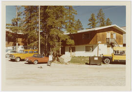 Northwest face of apartment building at 315 South French Street, Breckenridge