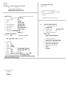 326 South Main Street Architectural Inventory Form