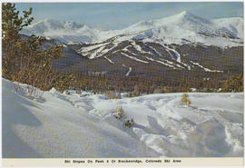 View of ski runs on Peak 8 of the Breckenridge ski area