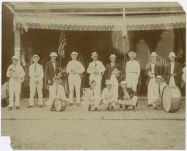 Breckenridge Band outside Fireman's Hall, Main Street, Breckenridge