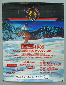 Poster for the 1985 Colorado Pro Mogul Tour