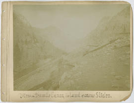 "View in tenmile Canon, the Land of snow Slides."