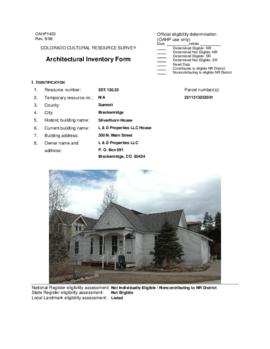 300 North Main Street Architectural Inventory Form