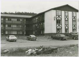 West face of condominiums building at 216 South Harris Street, Breckenridge