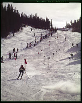 Lange Cup professional ski race at Breckenridge ski area