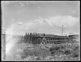 Evans hydraulic elevator sluiceway above the Gold Pan pit