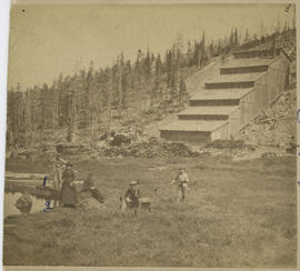 Harry and Nellie Rogers at Brooks-Snider Mill on Shock Hill, west of Breckenridge