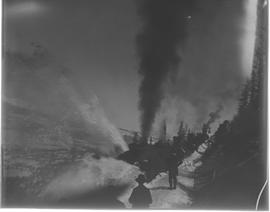 Rotary snow plow and helper engines on the way to Boreas Pass, east of Breckenridge