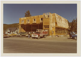 Southwest face of building under construction at 312 North Main Street, Breckenridge