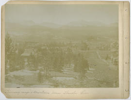 "The snowy range of Mountains from Lincoln Ave."