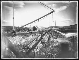 Rock excavation at the Gold Pan Mining Company's operations south of Breckenridge