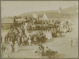 Laying of the Cornerstone Ceremony for the Summit County Courthouse in Breckenridge on July 31, 1909